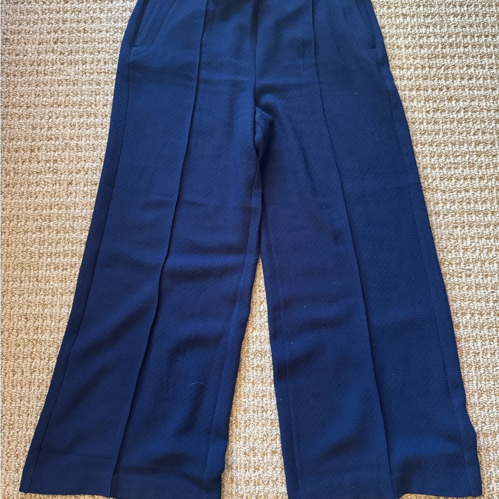 Ann Taylor 16 vvguc Wide-Leg Navy Pants